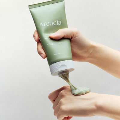 Arencia Green Tea + LHA Deep Pore Rice Cake Cleanser 150ml