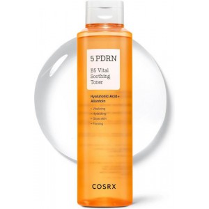 COSRX 5 PDRN B5 Vital Soothing Toner 280ml - Καταπραϋντική Λοσιόν Ανάπλασης με DNA Σολομού & Πανθενόλη Καθαριστικά