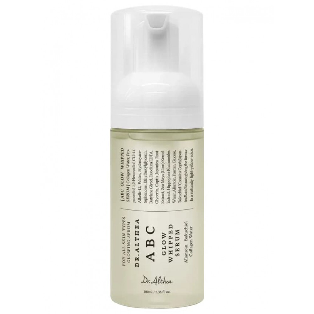 ABC Glow Whipped Serum 100ML – Foam-to-Water Ορός με Κολλαγόνο & Bakuchiol K-Beauty