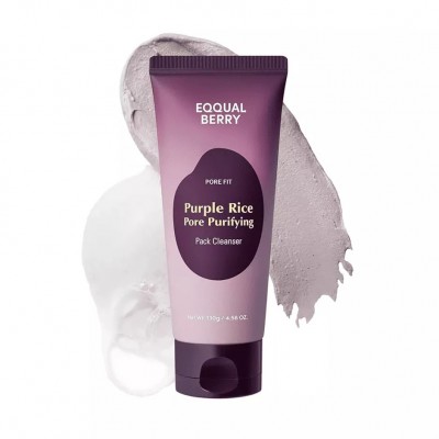 EQQUALBERRY Purple Rice Pore Purifying Pack Cleanser 130 g – Καθαρισμός & Διόρθωση Πόρων