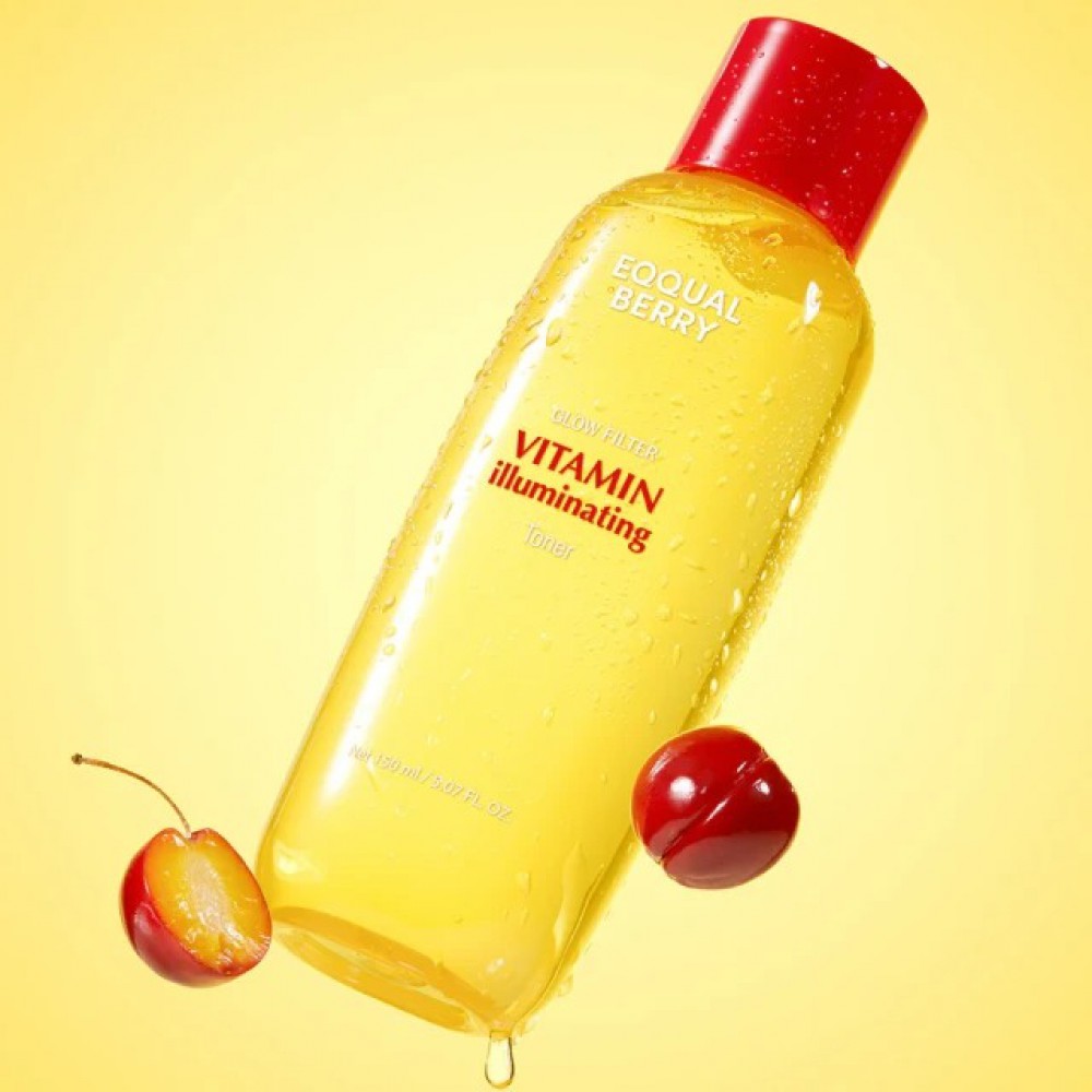Eqqualberry Vitamin Illuminating Toner 150ml - Πολυβιταμινούχος Λοσιόν για Λάμψη & Αντιοξειδωτική Προστασία Καθαριστικά