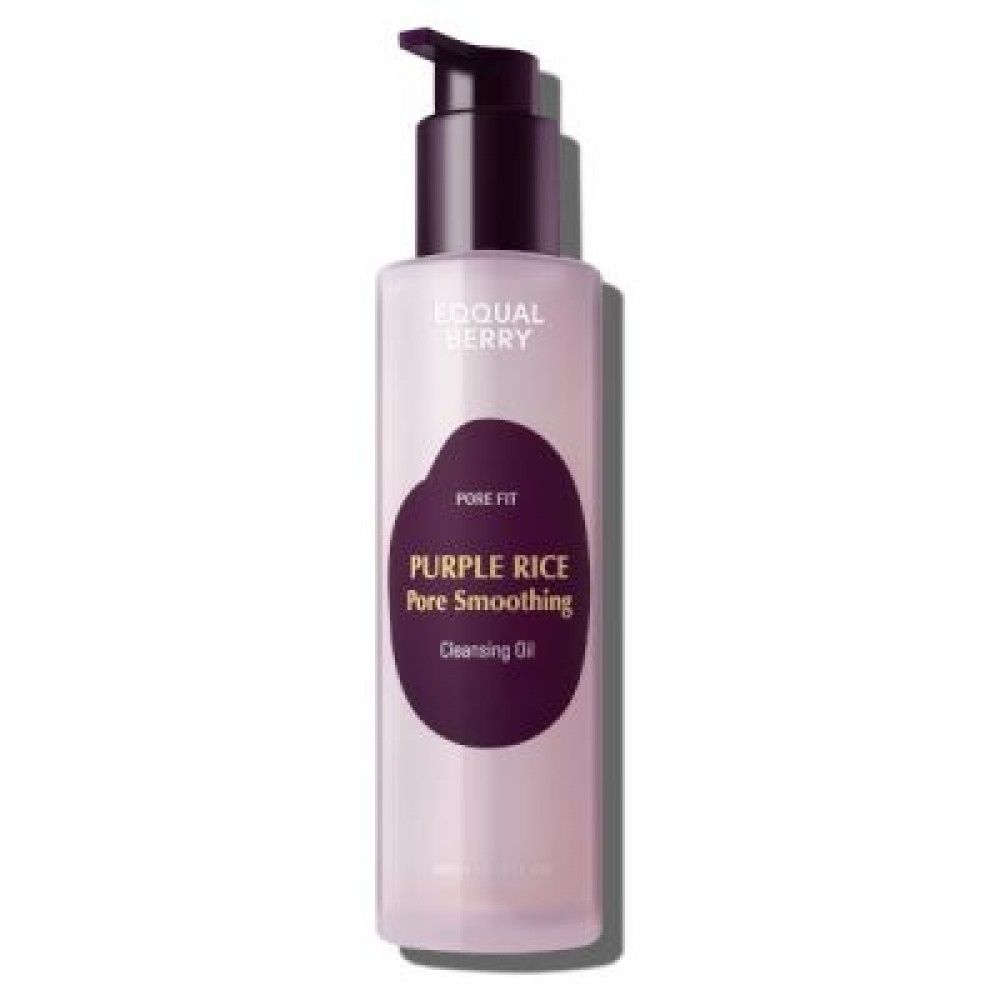 EQQUALBERRY Purple Rice Pore Smoothing Cleansing Oil 200 ml – Λάδι Καθαρισμού με Μωβ Ρύζι & Κεραμίδια για Σφριγηλή & Καθαρή Επιδερμίδα Καλλυντικά