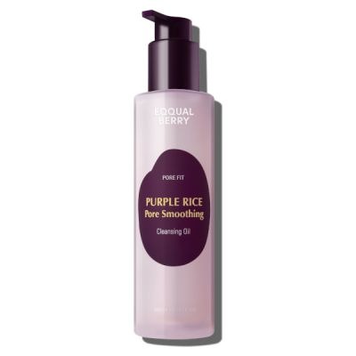 EQQUALBERRY Purple Rice Pore Smoothing Cleansing Oil 200 ml – Λάδι Καθαρισμού με Μωβ Ρύζι & Κεραμίδια για Σφριγηλή & Καθαρή Επιδερμίδα