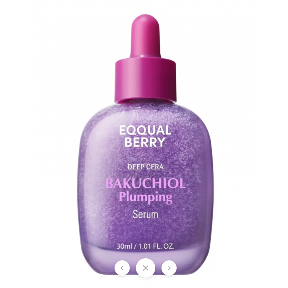 EQQUALBERRY Bakuchiol Plumping Serum 30ml – Φυσική Αντιγηραντική Φροντίδα χωρίς Ερεθισμούς Καλλυντικά