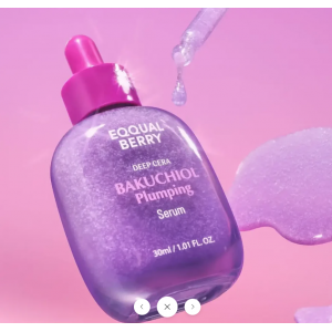 EQQUALBERRY Bakuchiol Plumping Serum 30ml – Φυσική Αντιγηραντική Φροντίδα χωρίς Ερεθισμούς Καλλυντικά