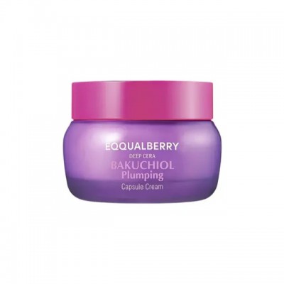 Eqqualberry Bakuchiol Plumping Capsule Cream 50ml: Αντιγηραντική Κρέμα Σύσφιξης με Μπακουxιόλη