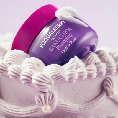 Eqqualberry Bakuchiol Plumping Capsule Cream 50ml: Αντιγηραντική Κρέμα Σύσφιξης με Μπακουxιόλη