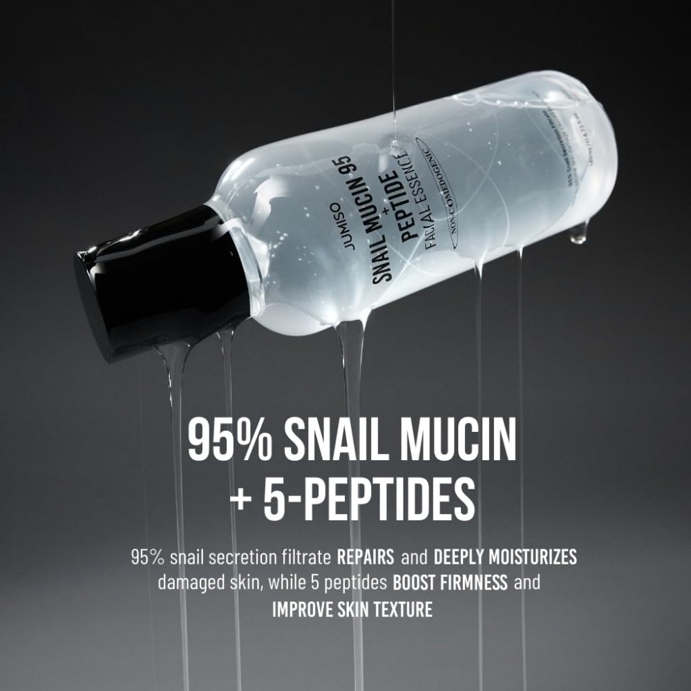 Jumiso Snail Mucin 95 Peptide Essence 140ml – Essence Αναγέννησης & Αντιγήρανσης με 5 Πεπτίδια Ακμή