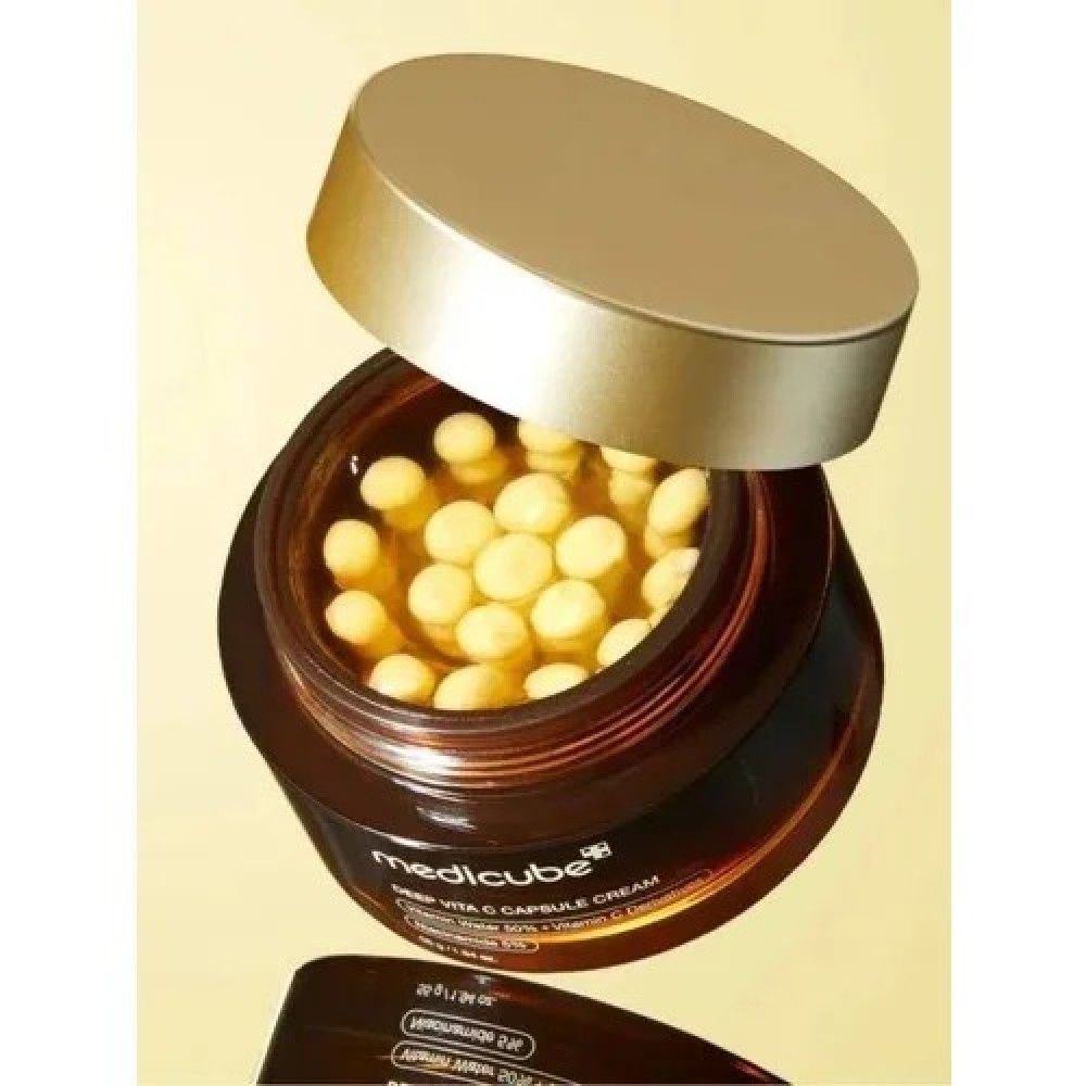 Medicube Deep Vita C Capsule Cream 55gr | Κρέμα με Βιταμίνη C για Λάμψη & Αντιγήρανση Αντιγήρανση