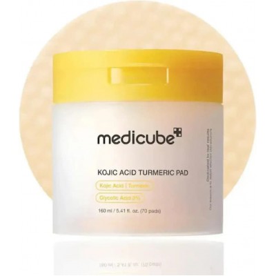 Medicube Kojic Acid Turmeric Pad 70τμχ – Pads για Δυσχρωμίες & Λάμψη