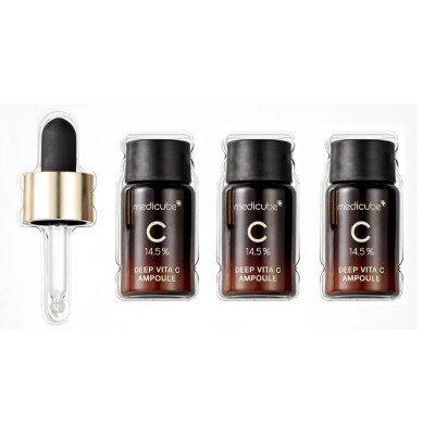 Medicube Deep Vita C Ampoule – 14.5% Pure Vitamin C Set για Λαμπερή, Ομοιόμορφη Επιδερμίδα & Γρήγορη Μείωση Κηλίδων