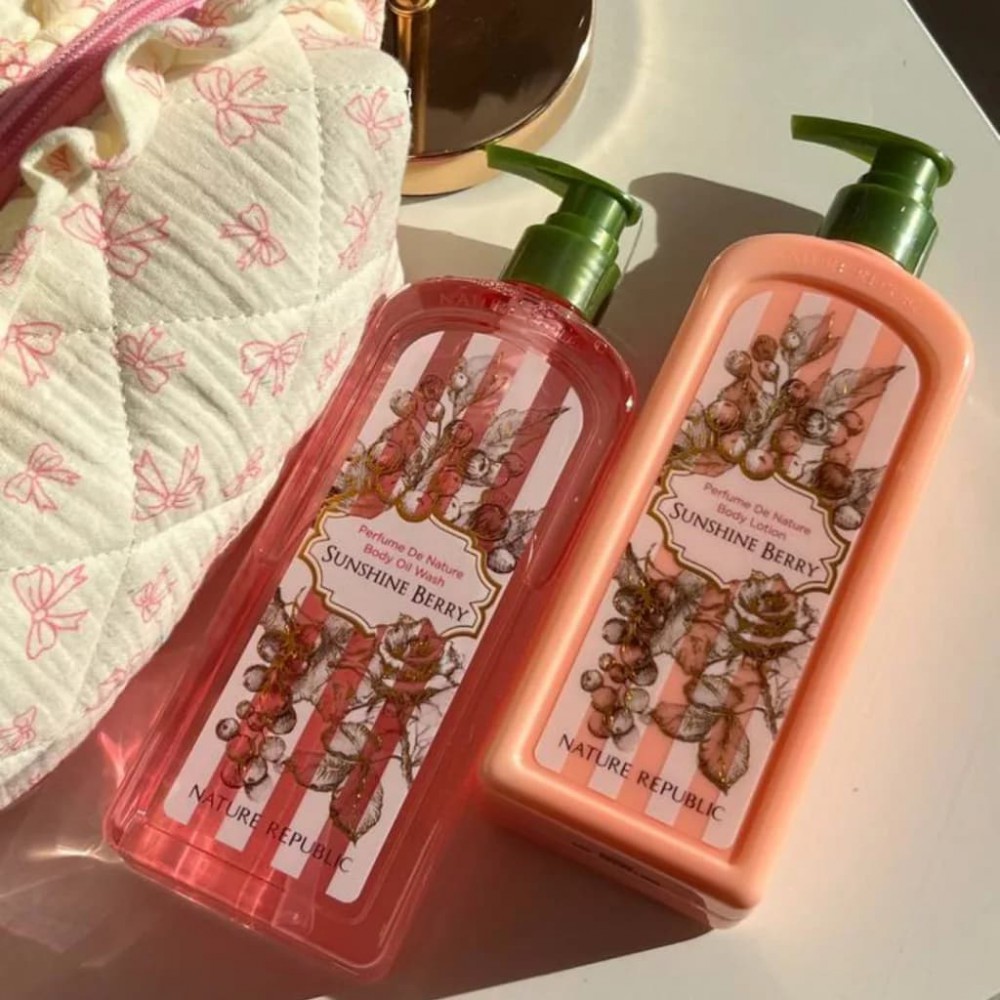 Nature Republic Perfume de Nature Body Oil Wash Sunshine Berry 345ml K-Beauty