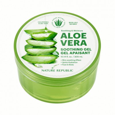 Nature Republic Aloe Vera 92% Soothing Gel 300ml – Ενυδάτωση & Καταπράυνση