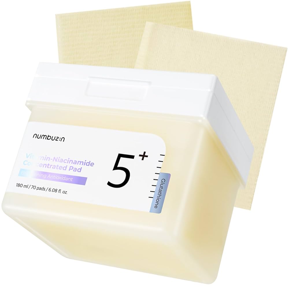 Numbuzin No. 5+ Vitamin-Niacinamide Concentrated Pads 70τμχ - Επιθέματα Λάμψης & Διόρθωσης Κηλίδων Ενυδάτωση