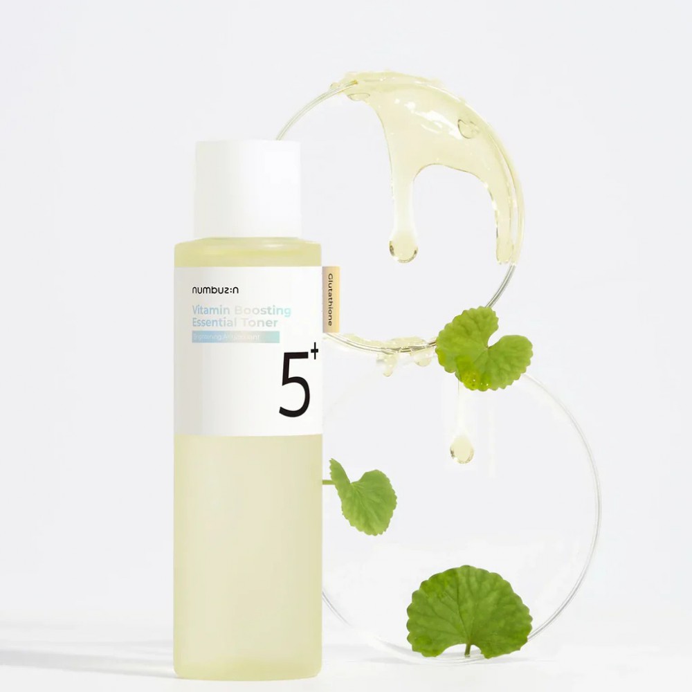 Numbuzin No. 5+ Vitamin Boosting Essential Toner 200ml - Ενεργοποιητής Λάμψης & Αντιοξειδωτική Λοσιόν Βιταμινών Καθαριστικά