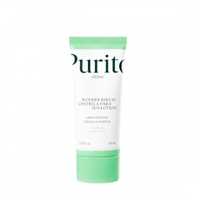 PURITO Wonder Releaf Centella Daily Sun Lotion SPF50+ PA++++ 60ml – Αντηλιακή Κρέμα Προσώπου με Centella Asiatica για Ευαίσθητο Δέρμα