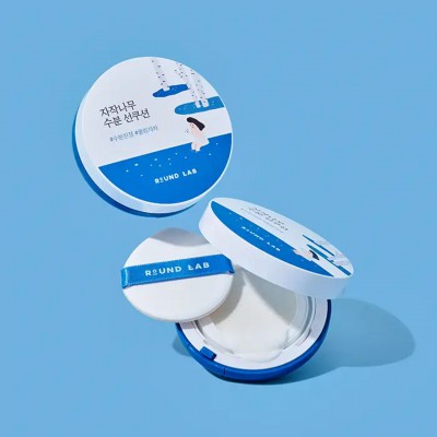 Round Lab Birch Juice Moisturizing Sun Cushion SPF 50+ PA++++ – Mineral Cushion Αντηλιακό, 15 g