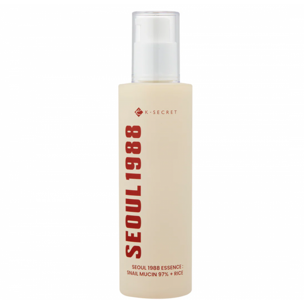 K-Secret Seoul 1988 Essence Snail Mucin 97% & Rice 100ml – Ενισχυμένο Booster Ανάπλασης & Λάμψης Καλλυντικά