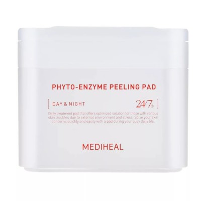 MEDIHEAL Phyto-enzyme Peeling Pad 200ml (90pcs) – Ήπια Απολέπιση με Ένζυμα Παπάγιας & LHA για Λεία και Λαμπερή Επιδερμίδα