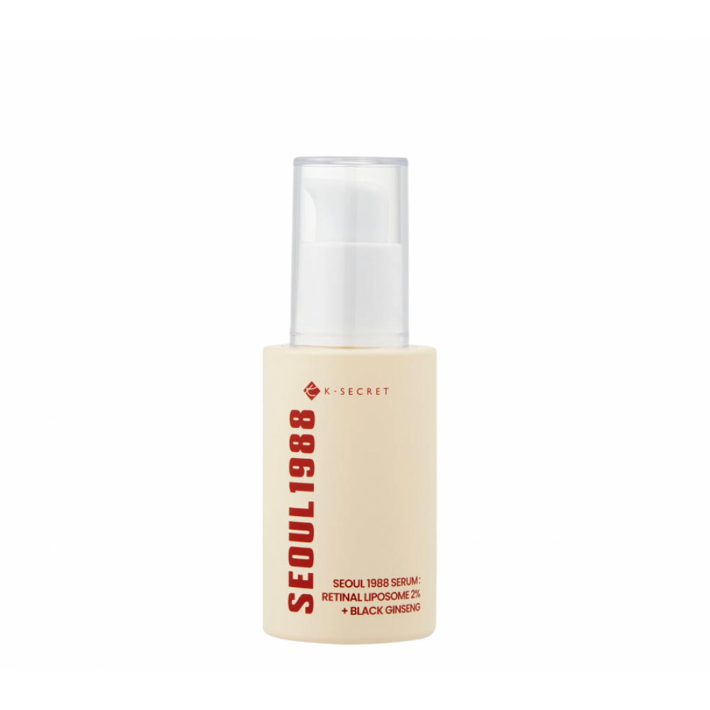 K-Secret Seoul 1988 Serum – Ρετινάλδη 2% σε Λιποσώματα & Μαύρο Τζίνσενγκ για Επανορθωτική Αντιγήρανση (30ml) Καλλυντικά