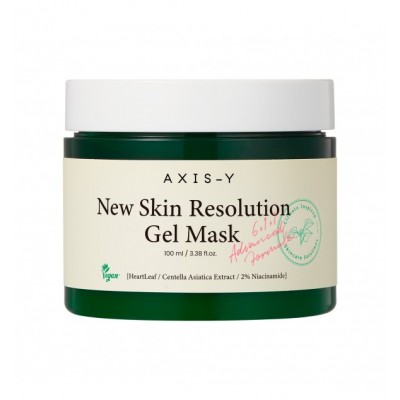 AXIS‑Y New Skin Resolution Gel Mask 100 ml – Cool & Calming Gel Μάσκα με Niacinamide & Heartleaf