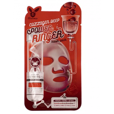 Elizavecca Collagen Ringer Mask – Μάσκα Προσώπου με Κολλαγόνο & Λάμψη 1τμχ