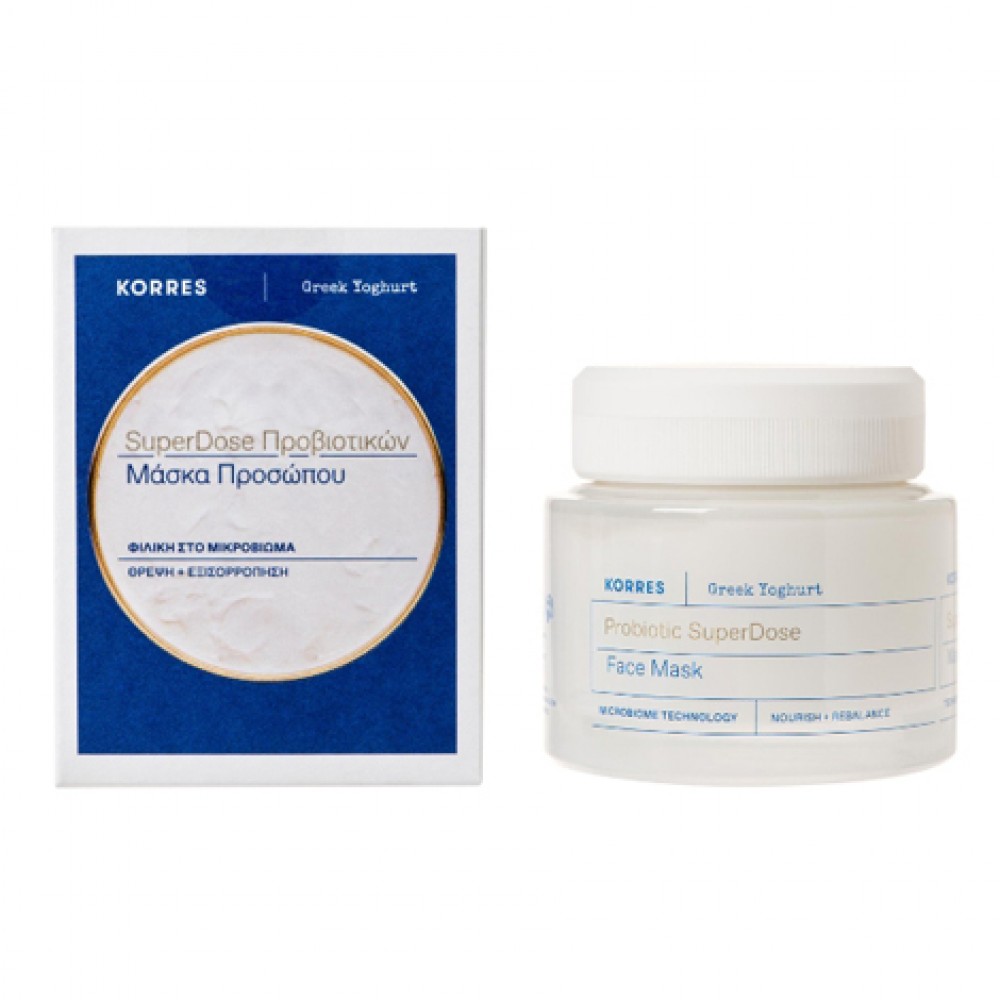 Korres Greek Yoghurt SuperDose Μάσκα Προσώπου με Προβιοτικά 100ml Καλλυντικά