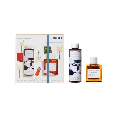 Korres Promo Blue Sage – Ανδρικό Σετ Άρωμα & Αφρόλουτρο (50ml + 250ml)