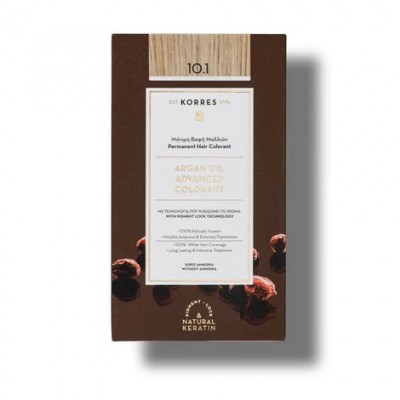 Korres Argan Oil Advanced Colorant 10.1 Ξανθό Πλατίνας Σαντρέ – Βαφή Μαλλιών Χωρίς Αμμωνία 50ml