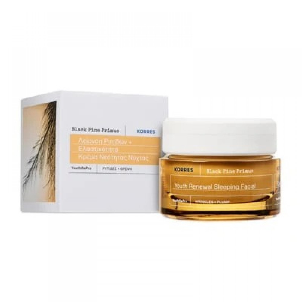 Korres Black Pine Primus Κρέμα Νύχτας Νεότητας 40ml Καλλυντικά
