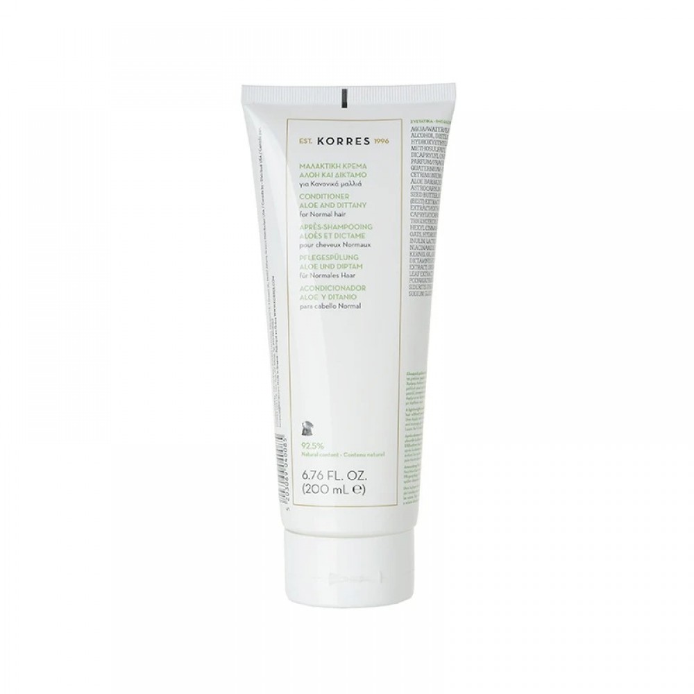 Korres Μαλακτική Κρέμα Αλόη & Δίκταμο 200ml – Λείανση & Ενυδάτωση για Κανονικά Μαλλιά Φροντίδα μαλλιών