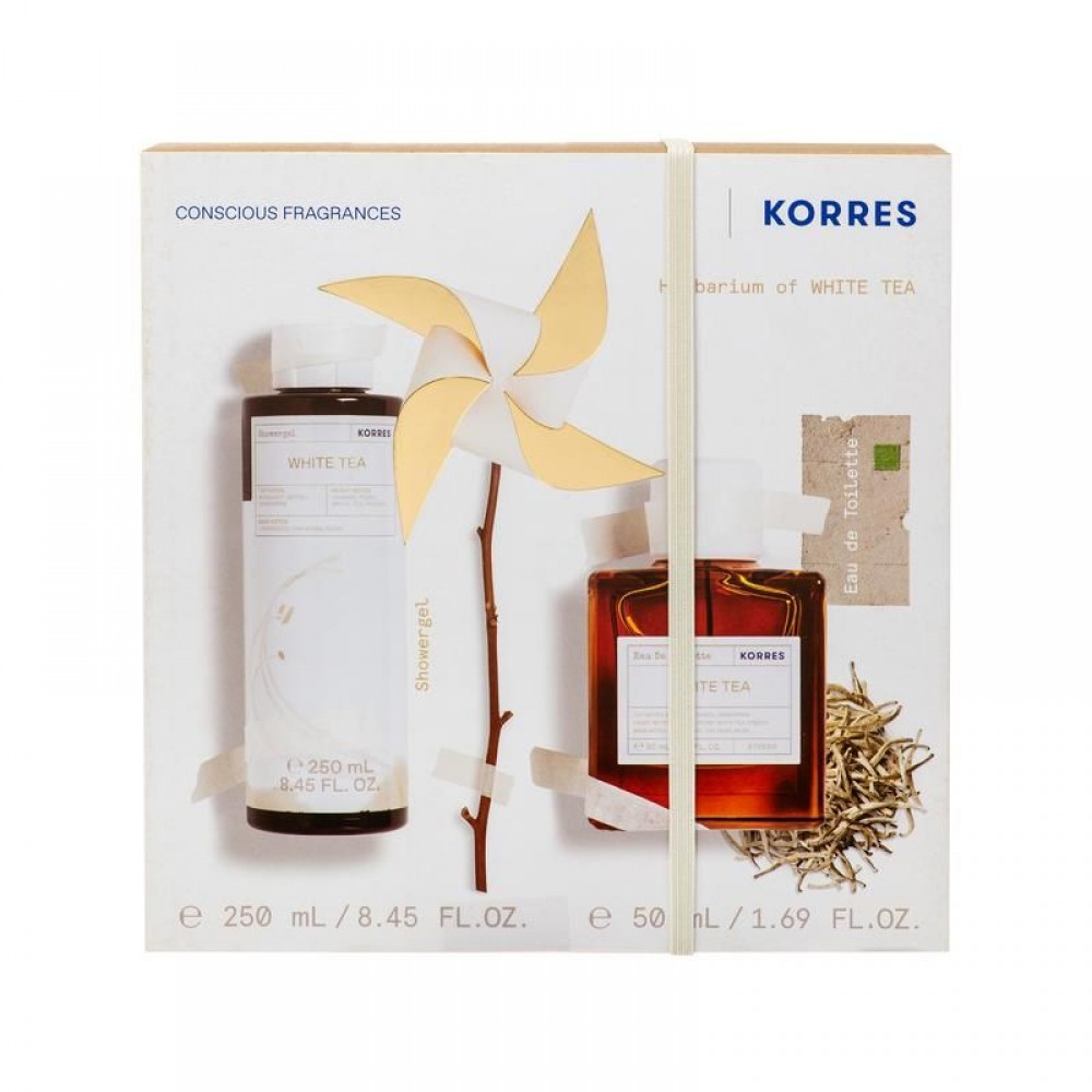 Korres Promo White Tea – Γυναικείο Σετ Άρωμα & Αφρόλουτρο (50ml + 250ml) Καλλυντικά
