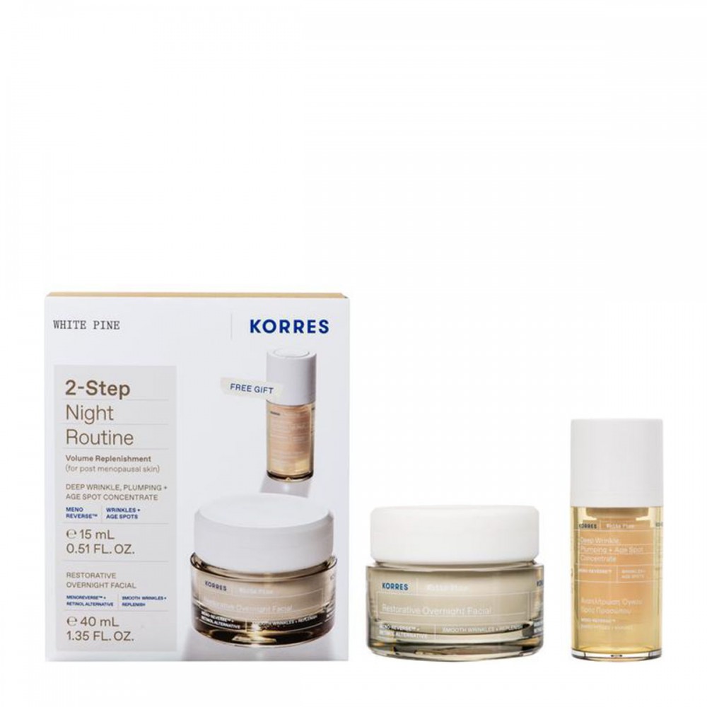 Korres Promo White Pine – Κρέμα Νυκτός & Ορός για Αναπλήρωση Όγκου (40ml + 15ml) Καλλυντικά