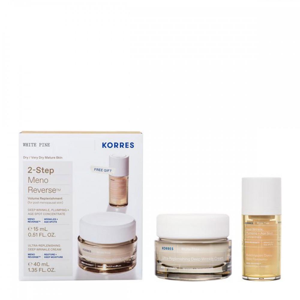 Korres Promo White Pine – Κρέμα Ημέρας & Ορός για Αναπλήρωση Όγκου (40ml + 15ml) Καλλυντικά