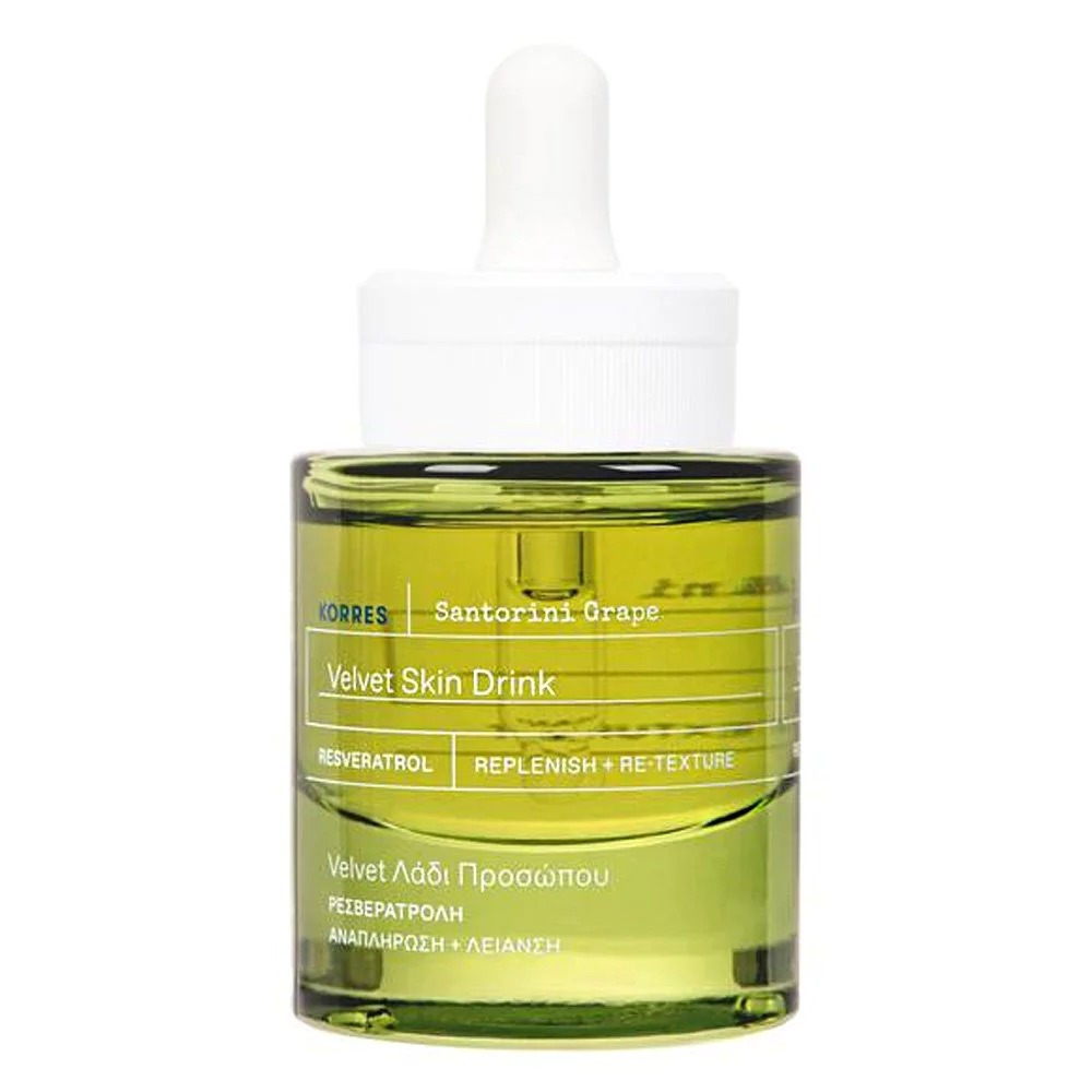 Κοrres Santorini Grape Velvet Eνυδατικό Ξηρό Λάδι Προσώπου, 30ml Καλλυντικά