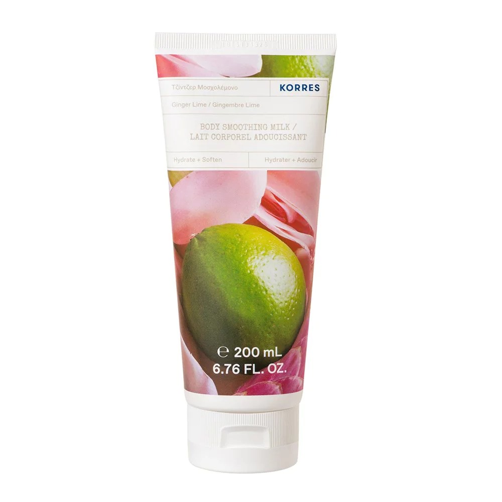 Korres Ginger Lime Body Smoothing Milk 200 ml – Θρέψη & Βελούδινη Απαλότητα με Τζίντζερ & Μοσχολέμονο Καλλυντικά