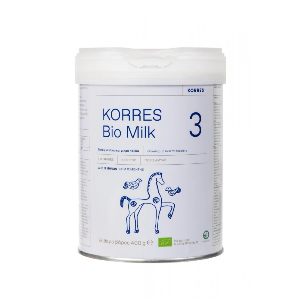Korres Bio Milk 3 – Βιολογικό Γάλα για Νήπια 400g Βρεφική διατροφή