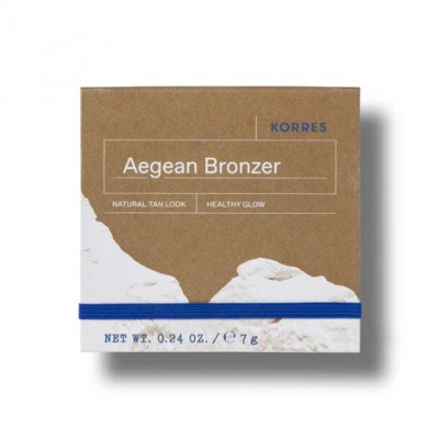 Korres Aegean Bronzer Natural Tan Look – Πούδρα Bronzing για Υγιή Λάμψη 7g