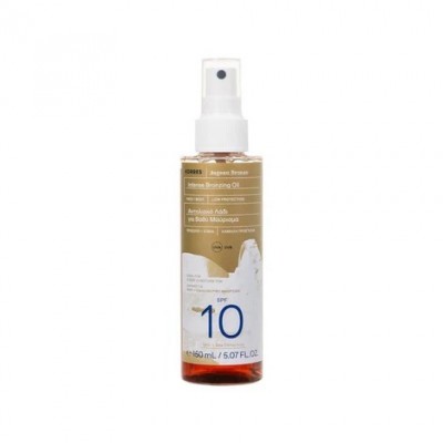 Korres Aegean Bronze Αντηλιακό Λάδι SPF 10 για Βαθύ Μαύρισμα Προσώπου & Σώματος