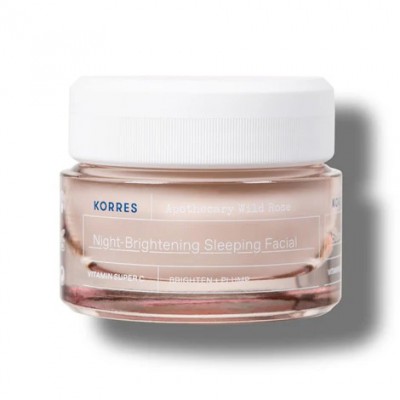 Korres Wild Rose Κρέμα Νυκτός για Λάμψη & Πρώτες Ρυτίδες 40ml