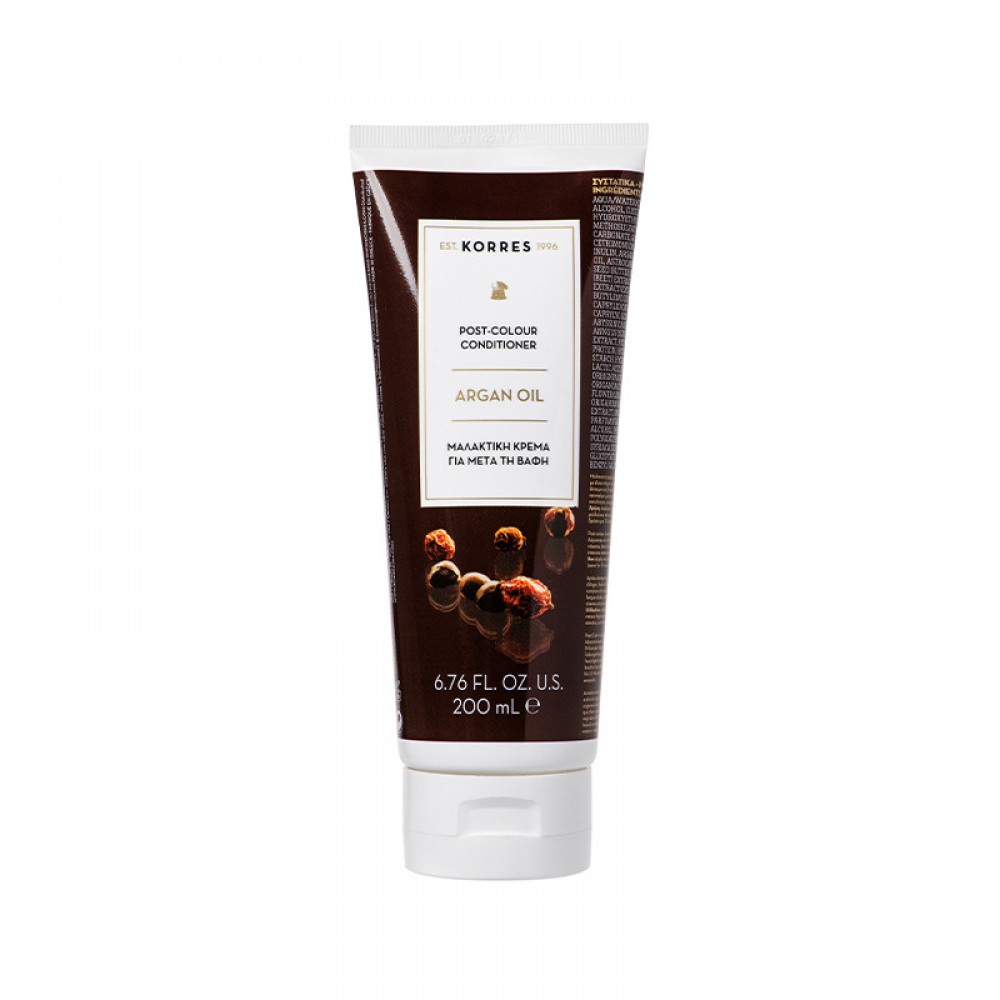 Korres Argan Oil Μαλακτική Κρέμα Μαλλιών – Εντατική Φροντίδα για Μετά τη Βαφή 200ml Φροντίδα μαλλιών