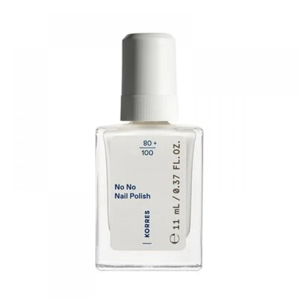 Korres No No Nail Polish 02 Milky White – Καθαρό Μολυβί & Glossy Φινίρισμα Περιποίηση Άκρων 