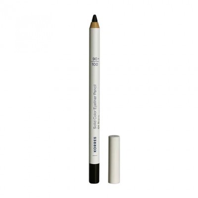 Korres Solid Color Eyeliner Pencil 01 Black – Μαύρο & Ανθεκτικό Eyeliner MW που Δεν Σβήνει