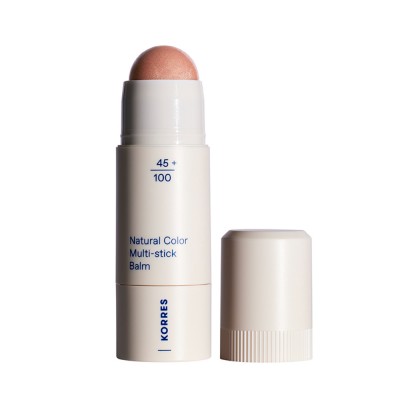 Korres Natural Color Multi-stick Balm 02 Glass Peach 4.5g | Ρουζ, Lip Tint & Eyeshadow σε Ένα