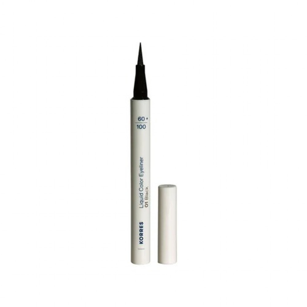 Korres Liquid Color Eyeliner 01 Black – Intense, Water‑Resistant Liquid Eyeliner Καλλυντικά