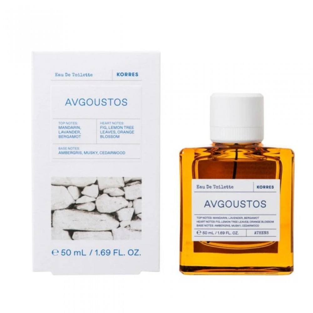 Korres Avgoustos Eau De Toilette 50ml – Το Άρωμα του Ελληνικού Καλοκαιριού σε Ισορροπία Καλλυντικά