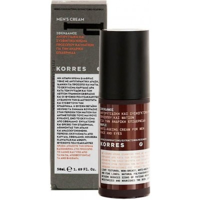 Korres Ανδρική Κρέμα Anti-Ageing με Σφένδαμο για Πρόσωπο & Μάτια 50ml