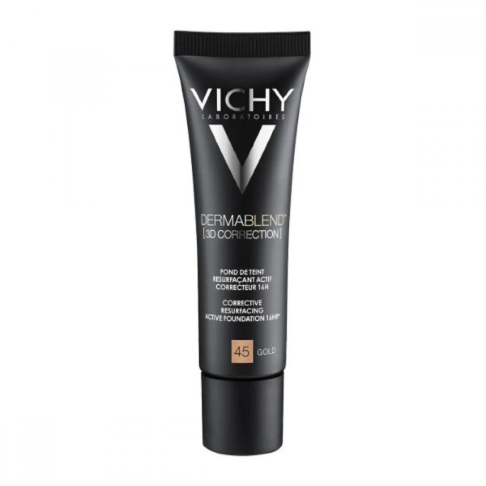 Vichy Dermablend 3D Correction 45 Gold 30ml – Υψηλή Κάλυψη για Ακνεϊκή Επιδερμίδα με SPF25 Καλλυντικά