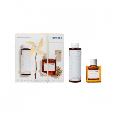 Korres Promo White Tea – Γυναικείο Σετ Άρωμα & Αφρόλουτρο (50ml + 250ml)