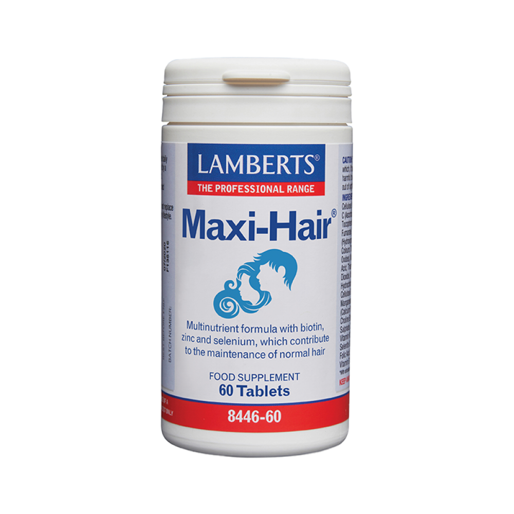 Lamberts Maxi Hair 60tabs | Ενισχυμένη Σύνθεση για Τριχόπτωση & Θρέψη Μαλλιών Συμπληρώματα διατροφής